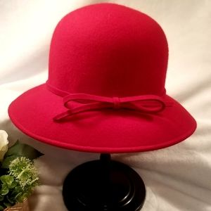 Red bowler hat